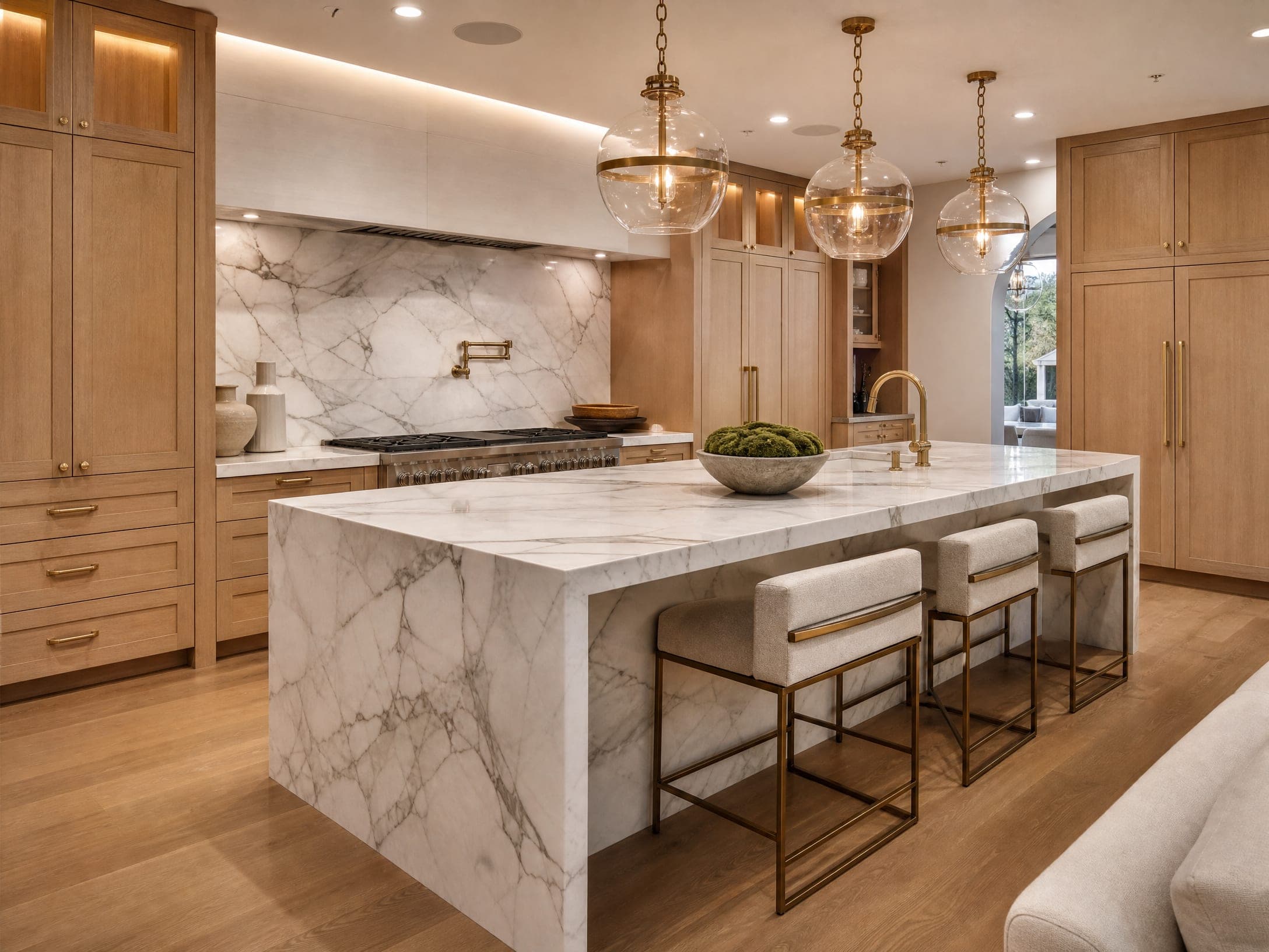 High-end California kitchen illustrating value-adding property upgrades